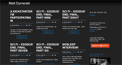 Desktop Screenshot of mattdymerski.com