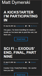 Mobile Screenshot of mattdymerski.com