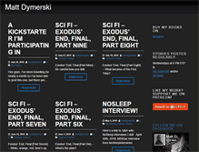 Tablet Screenshot of mattdymerski.com